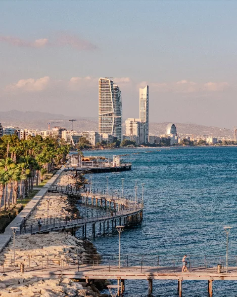Limassol seafront skyline, Cyprus